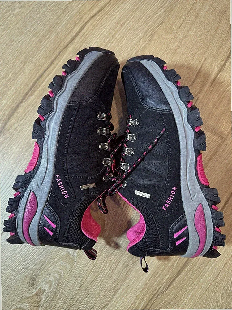 Women Hiking Shoes Outdoor Trekking Sports Camping Boots Non-slip Waterproof