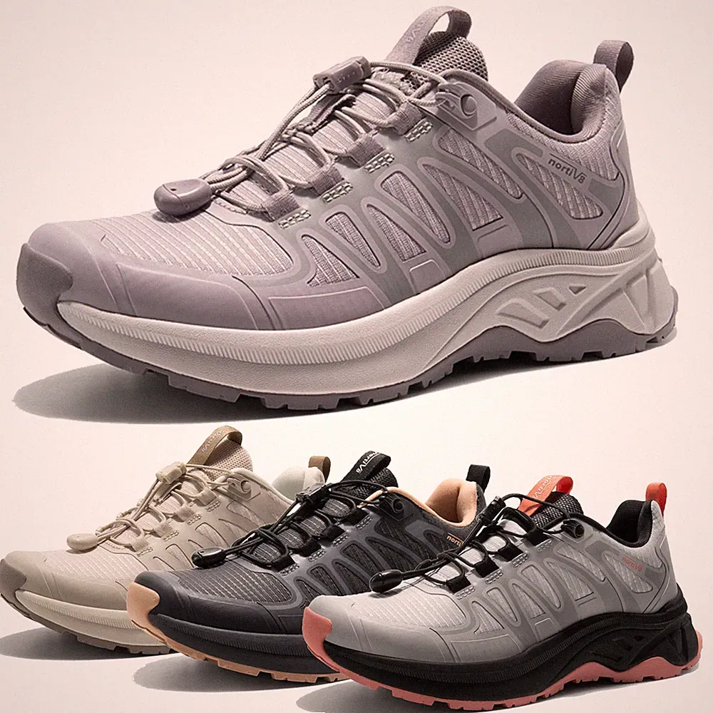 Women Quick Laces Hiking Shoes Breathable Mesh Walking Shoes Trekking Shoes