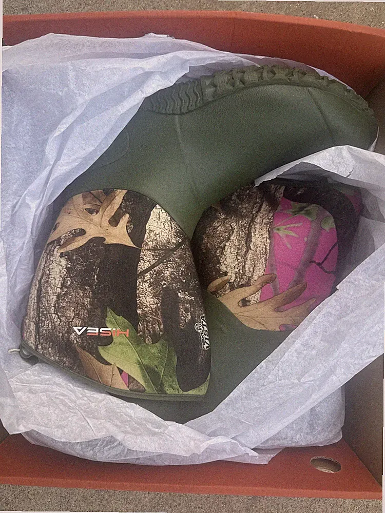HISEA Women Rain Boots Neoprene Waterproof Outdoor Hunting Mud Working Boot 6