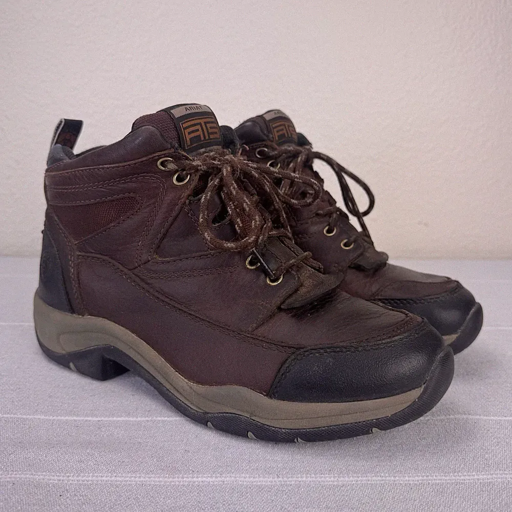 Women’s Ariat Terrain Outdoor Hiking Boots Lace Up Ankle Cordovan Brown 9 B