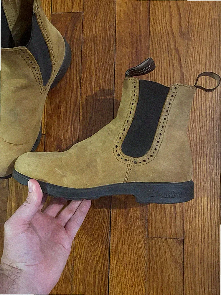 Women’s Blundstone Crazy Horse Suede Brown Chelsea Boots Size Au 4.5 ~ US 7.5
