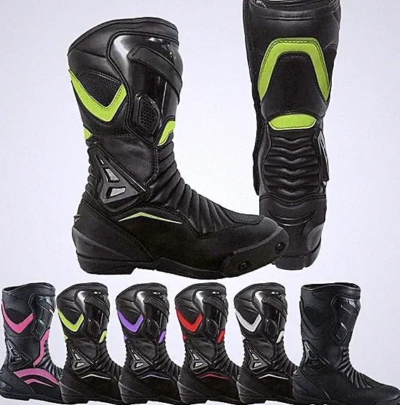 Women’s CE Certified Motorcycle Boots Waterproof Leather Riding Shoes
