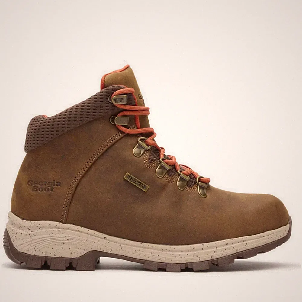 Women's GEORGIA BOOT Eagle Trail 5" Waterproof Brown Hiker No Color