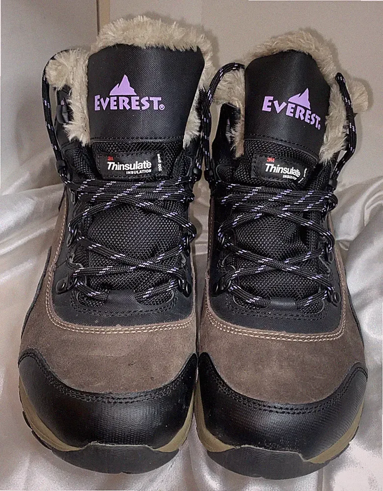 Women's WATER PROOF Hiking Boots Mt. Everest "THERMALITE" W 8.5