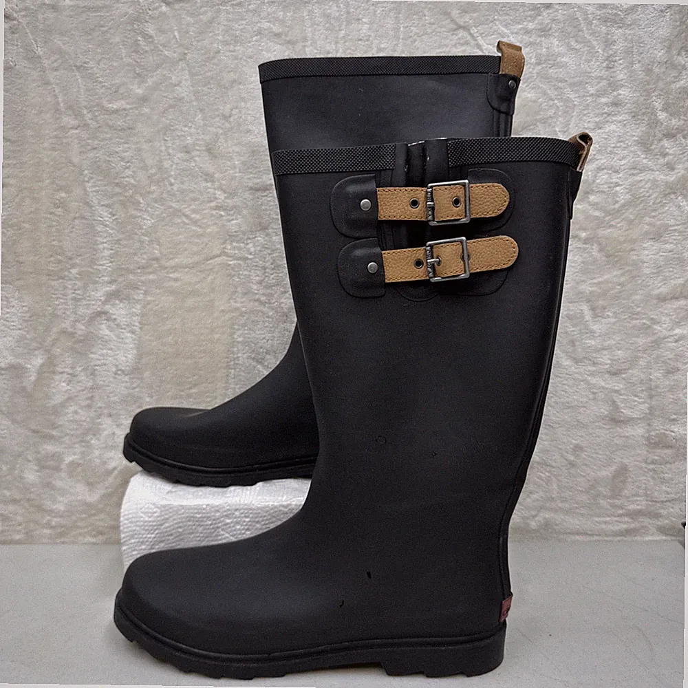 Womens Chooka Top Solid Black 14” Tall Rain Boots Women’s Size 11 (New No Box)