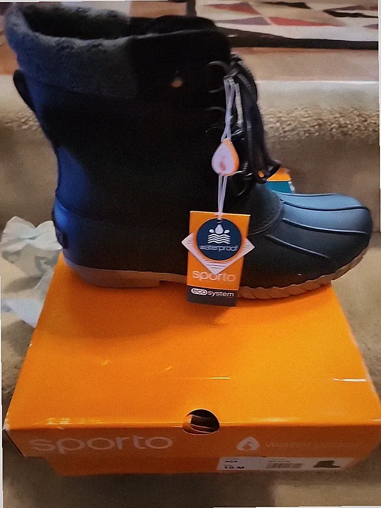 Womens Waterproof Winter Rain Snow Warm Ankle Boots Size - Nia - Sz 10 - Black