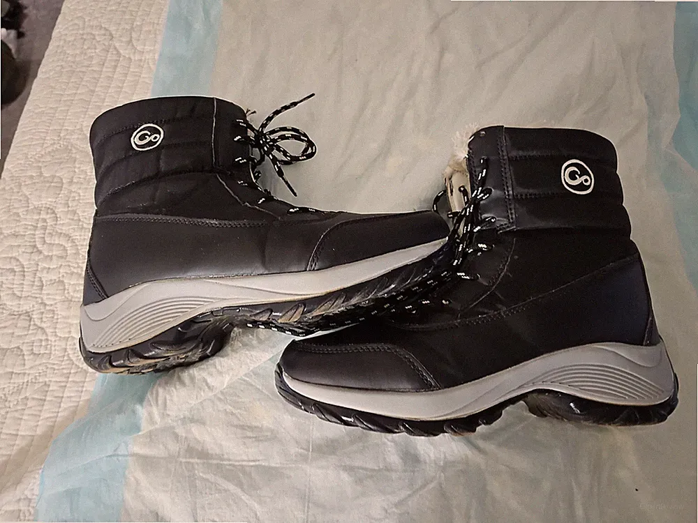 Womens Winter Snow Boots for Women with Arch Support Outdoor Warm Fur Lining Sz9