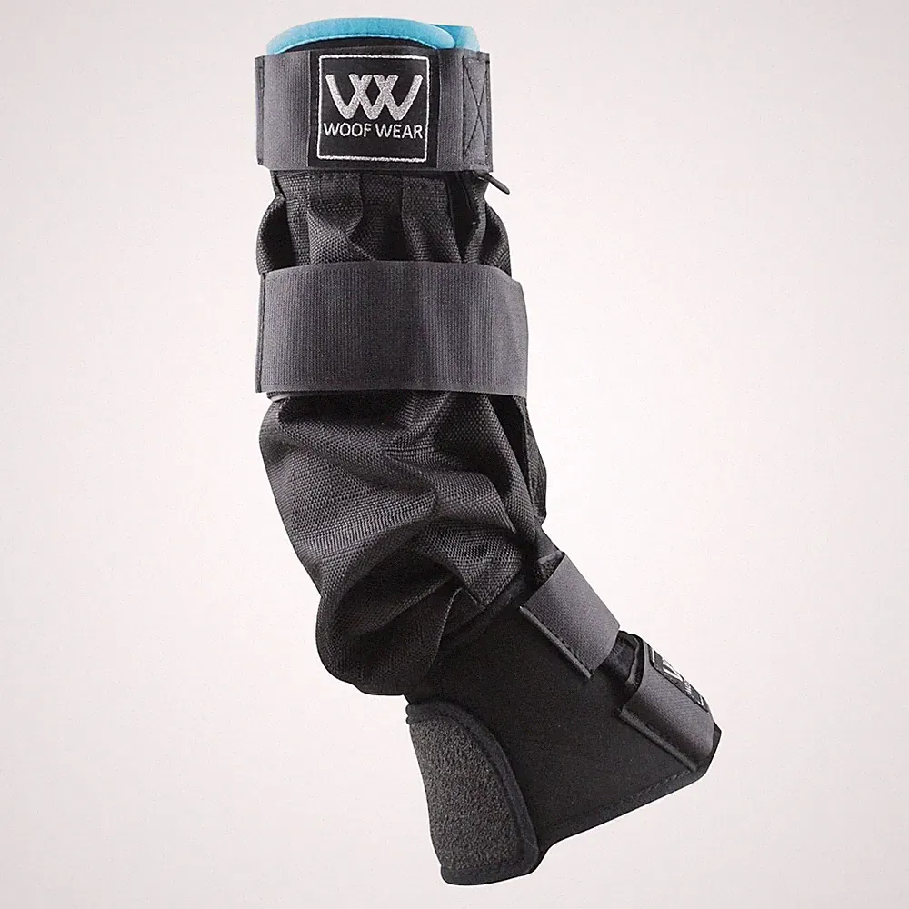 Woof Wear Mud Fever Boots for Horses by Toklat - Black/Turquoise