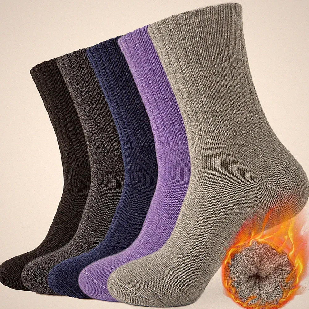 Wool Socks for Women Thermal Warm Hiking Winter Thick Cozy Cushion Boot Work...