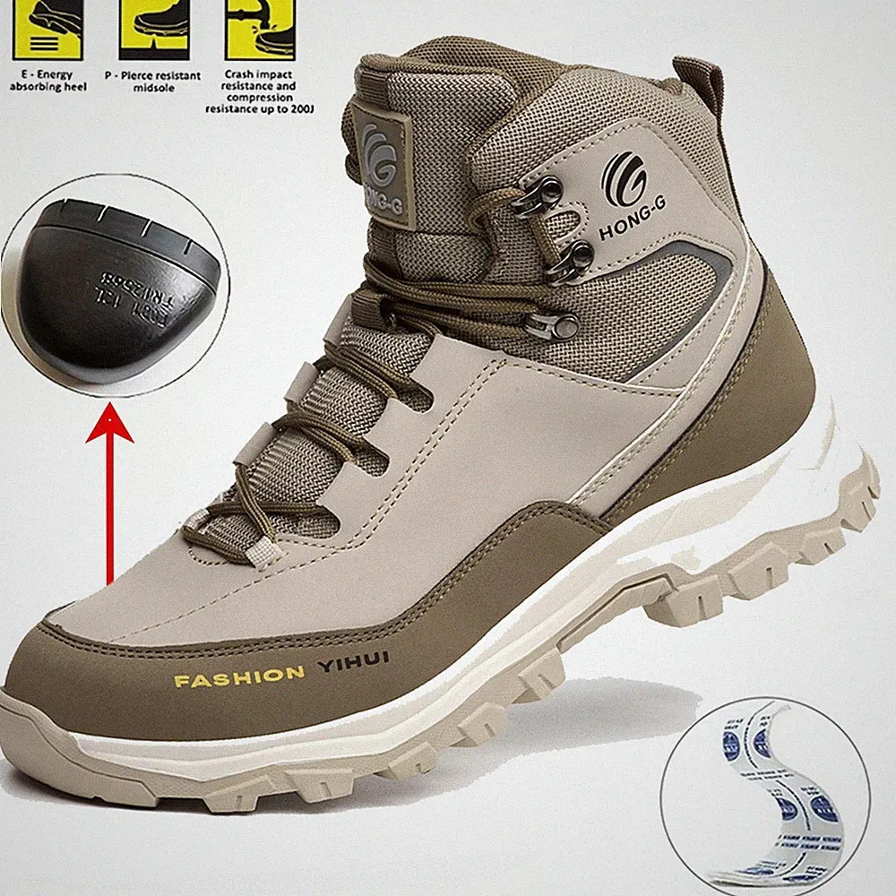 work boots steel toe shoes for men safety shoes men winter boots men combat boot
