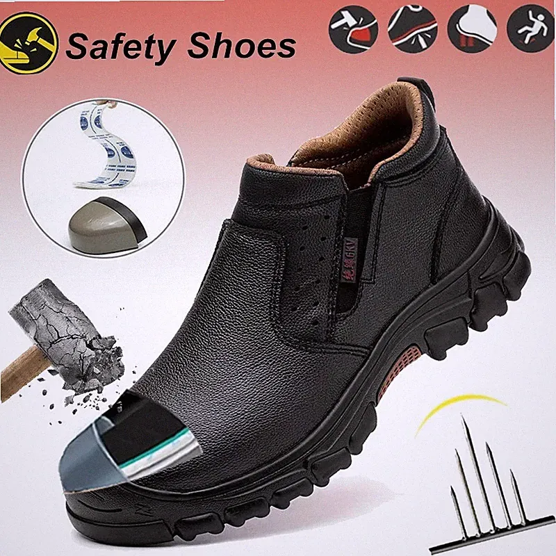 Work life waterproof shoes Men all-season outdoor Welder Boots composite toe