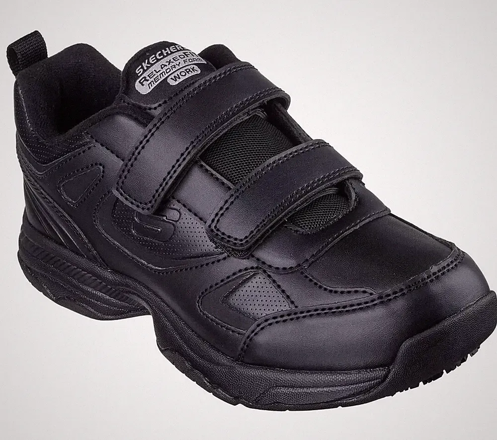 Work Skechers Shoes Strap Black Women's Slip Resistant Electrical Hazard 108149