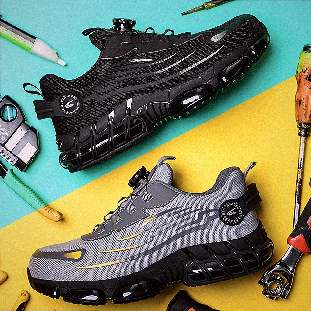 Work Sneakers Steel Toe Safety Shoes for Men Women Lightweight Industrial Boots