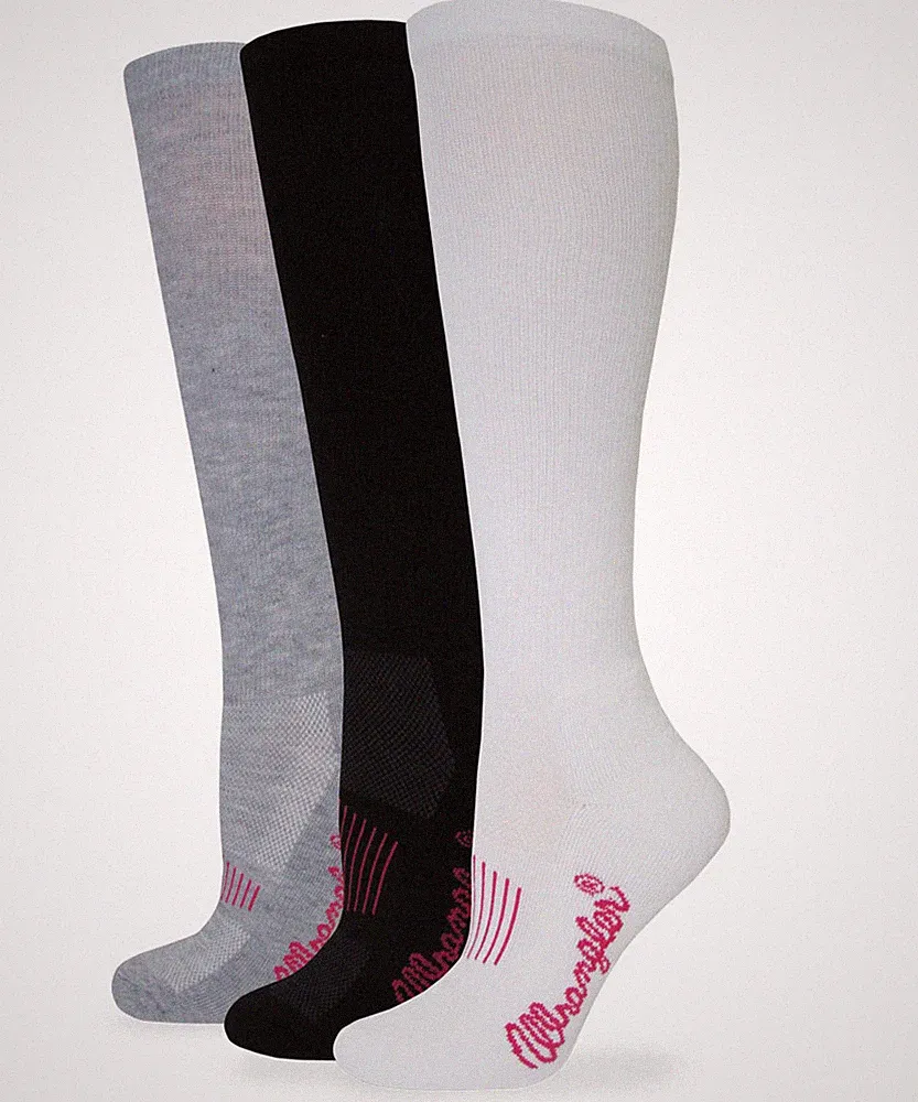 Wrangler Womens Western Cushion Sport Boot Socks 3 Pair Pack