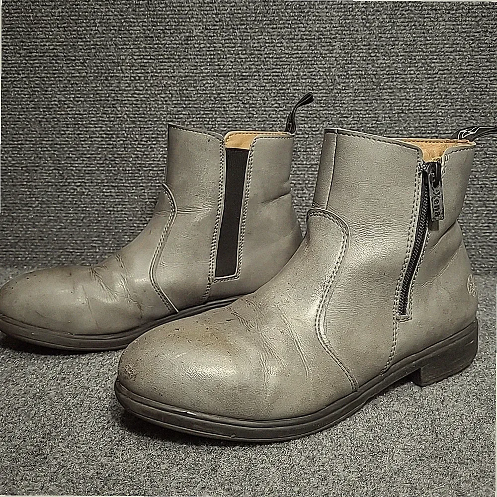 Xena Workwear Boots Womens 7.5 US / 38 EU Omega EH Safety Steel Toe Gray Shoes