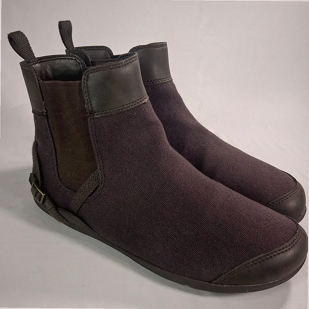 Xero Shoes Vienna Chelsea Boots Women's 8 Brown Canvas Barefoot Zero Drop