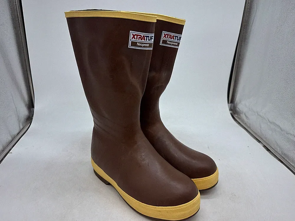 Xtratuf 15" Legacy Rain Boots Men's Brown Pull On Round Toe Waterproof - 9