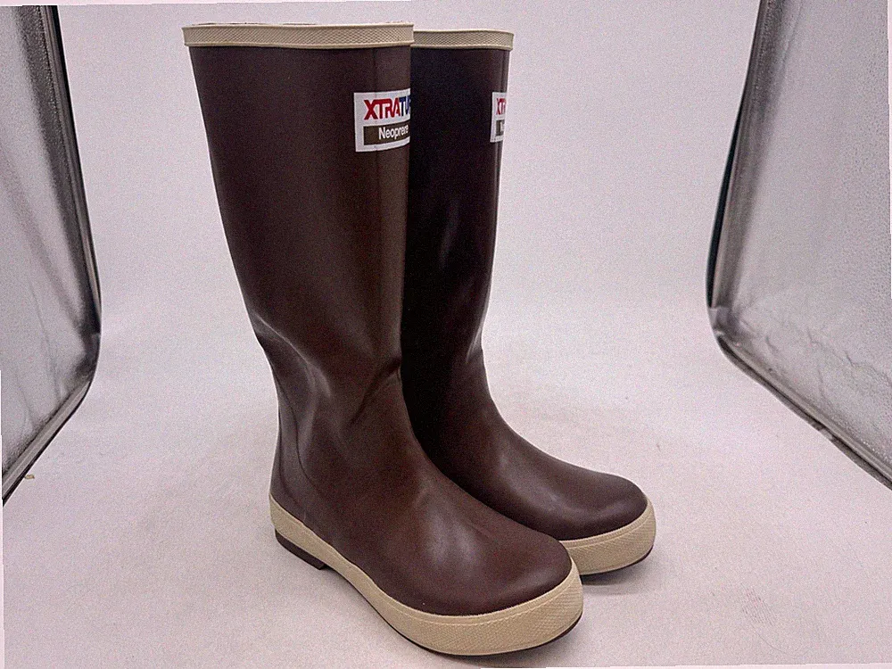 Xtratuf 15" Legacy Rain Boots Womens Brown Pull-On Slip-Resistant Waterproof - 8