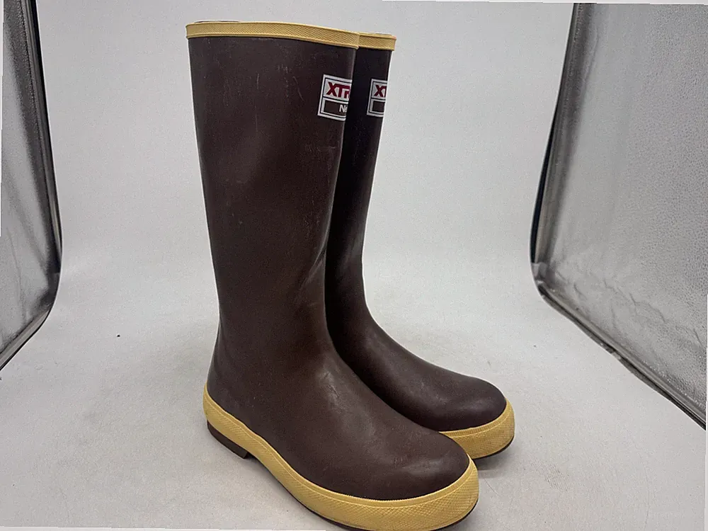 Xtratuf 15" Legacy Work Boots Men's Brown Slip On Waterproof Slip-Resistant - 9