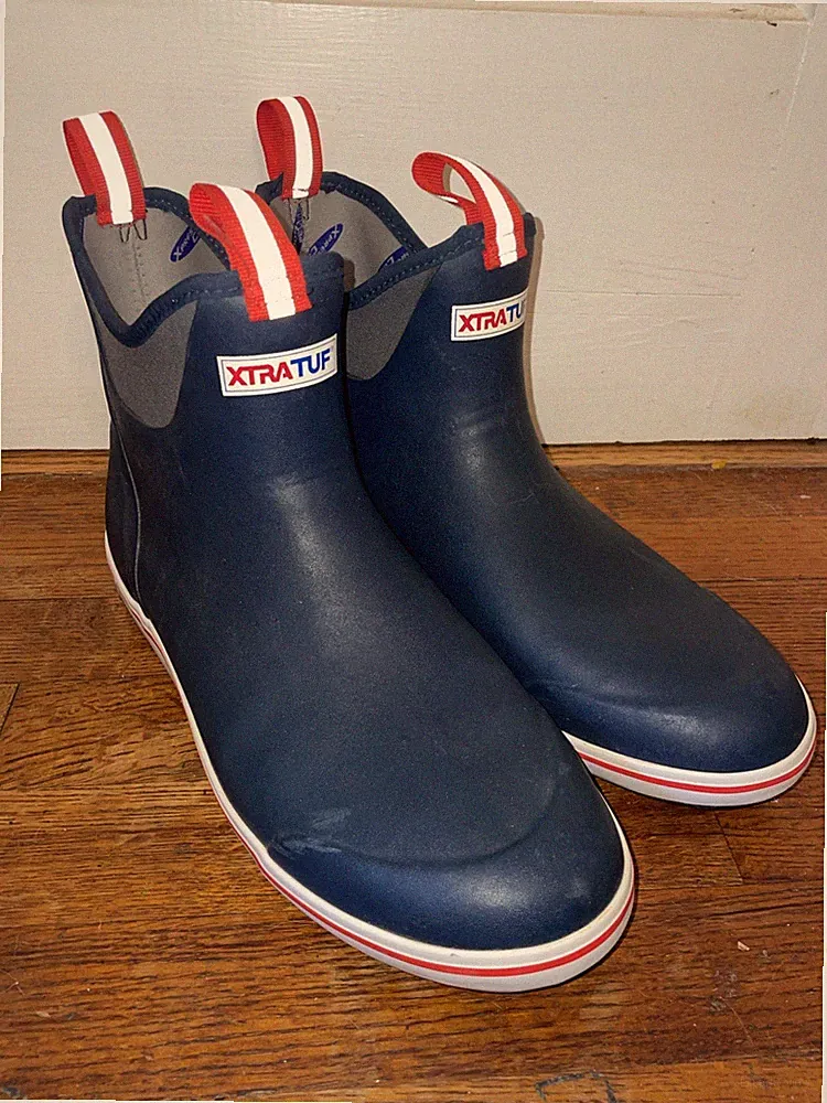 XTRATUF 22733-NVY-110 Performance Short Shorty Booties Waterproof Boots Men s 13