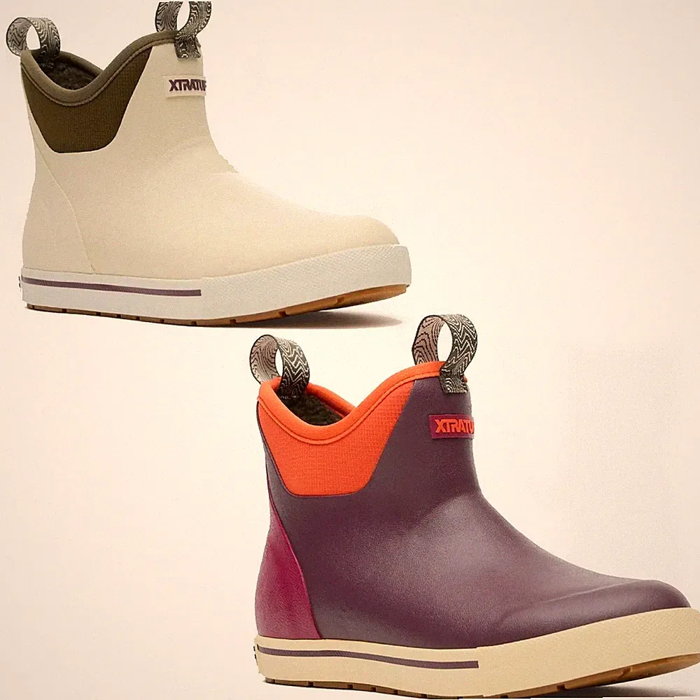 Xtratuf Camp Collection Ankle Deck Boot – Women’s Fleece Lined Waterproof Boots