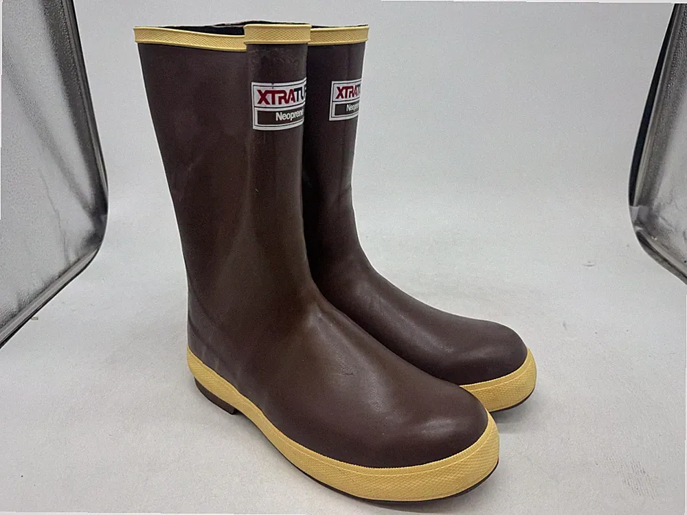 Xtratuf Legacy 12" Rain Boots Men's Brown Pull On Waterproof Round Toe - 9