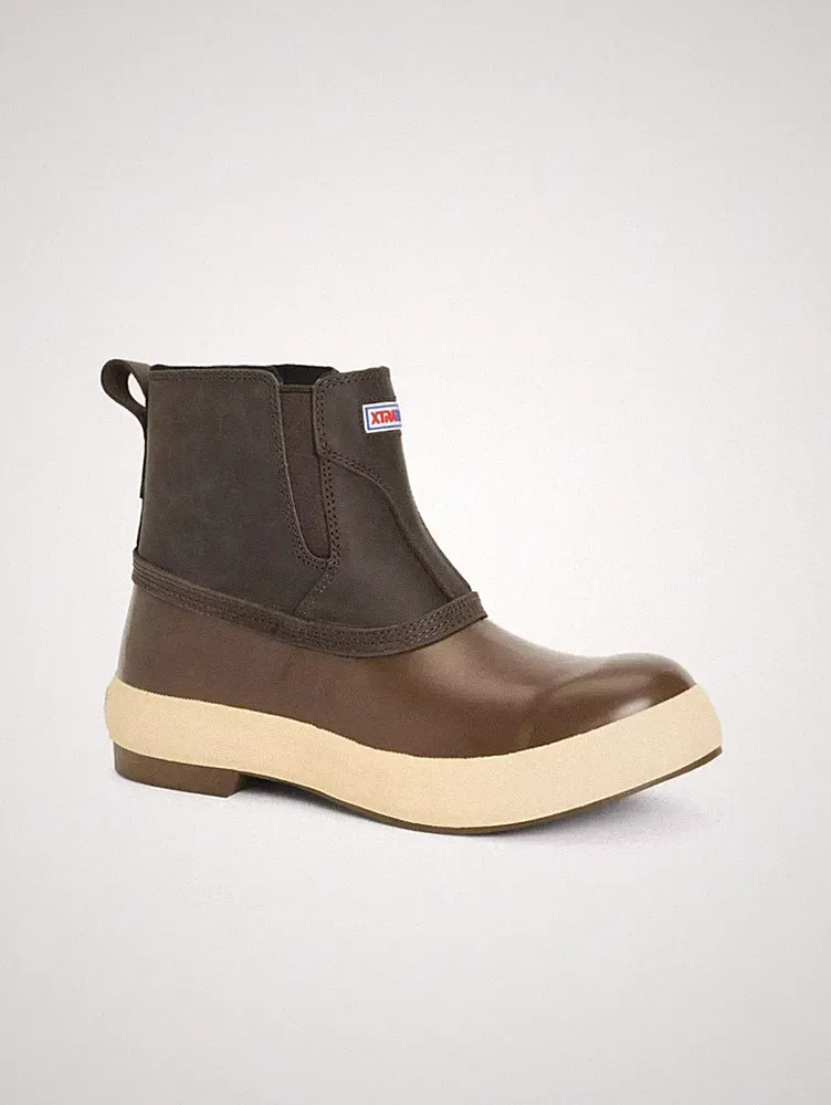 [XTRATUF] LPM-900 Men's 6" Legacy Chelsea Slip On Boot-Brown Size 7