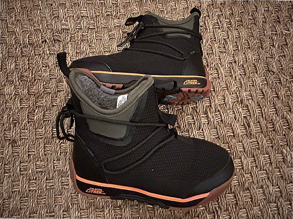 Xtratuf Men's Glacier Ice Ankle Hiking Rain Boot, Fleece Lined HighEnd M 7 W 8.5