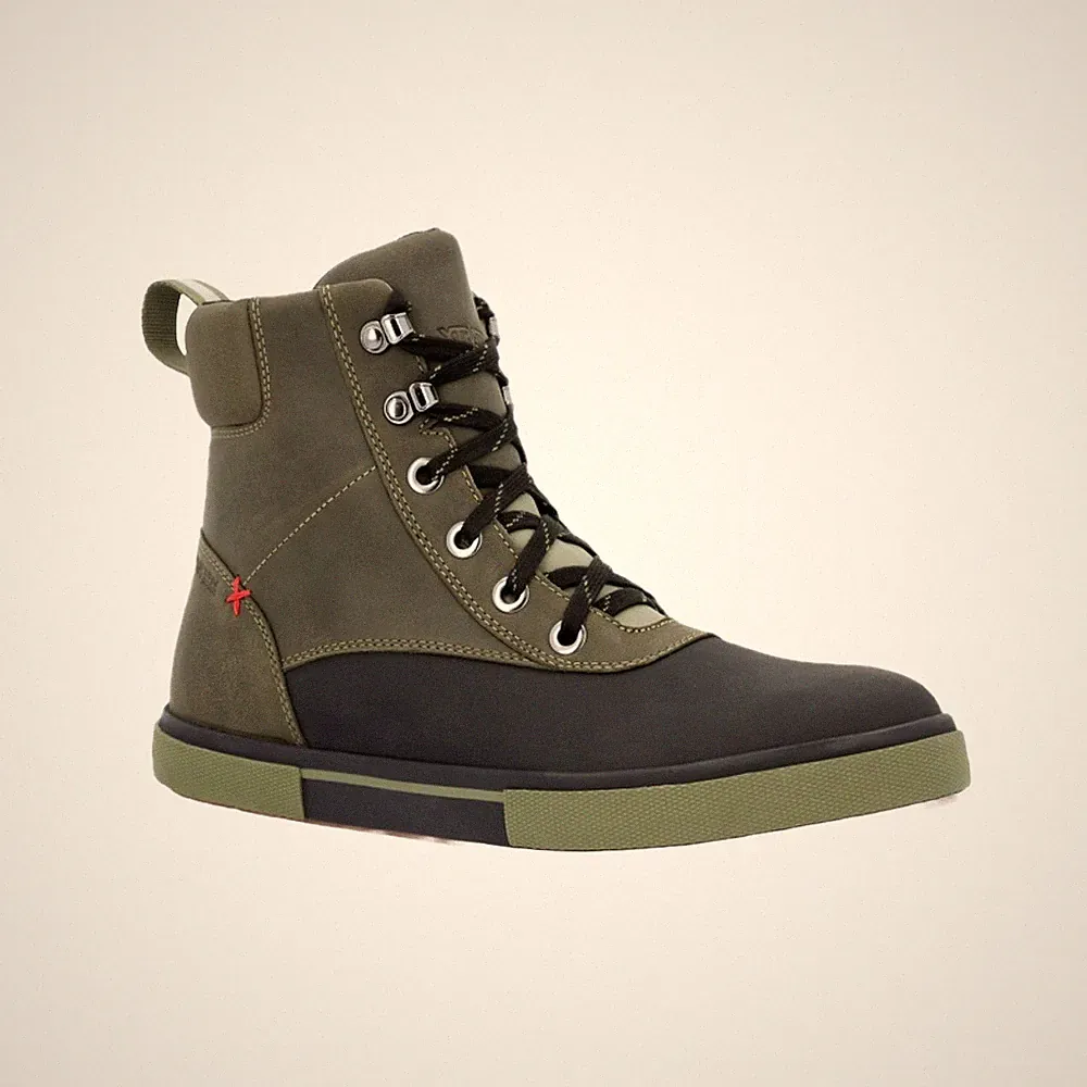 Xtratuf Men's Leather Lac Olive Lace Up Shoes LAL300