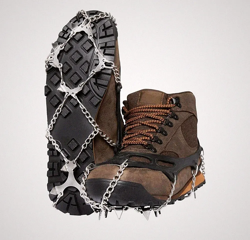 Yatta Life Heavy Duty Trail Snow Spikes for Shoes Crampons Ice Cleats -...