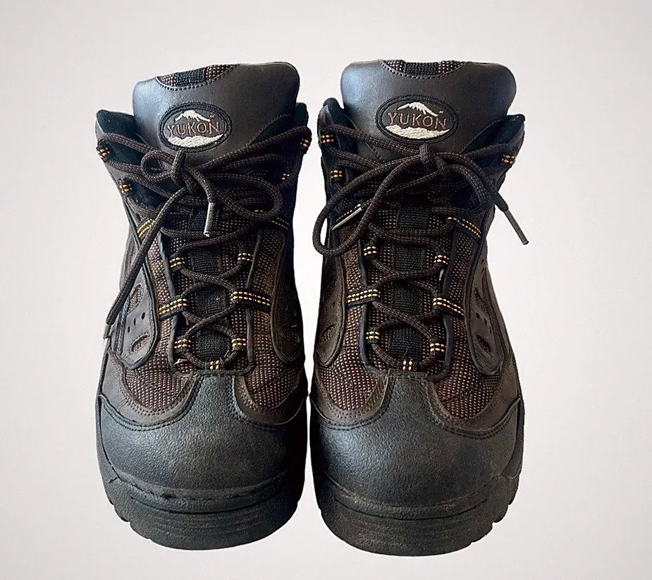 Yukon Maverick Mens Black/Brown Lace Up Mens Hiking Trail Boot Shoe Size 13
