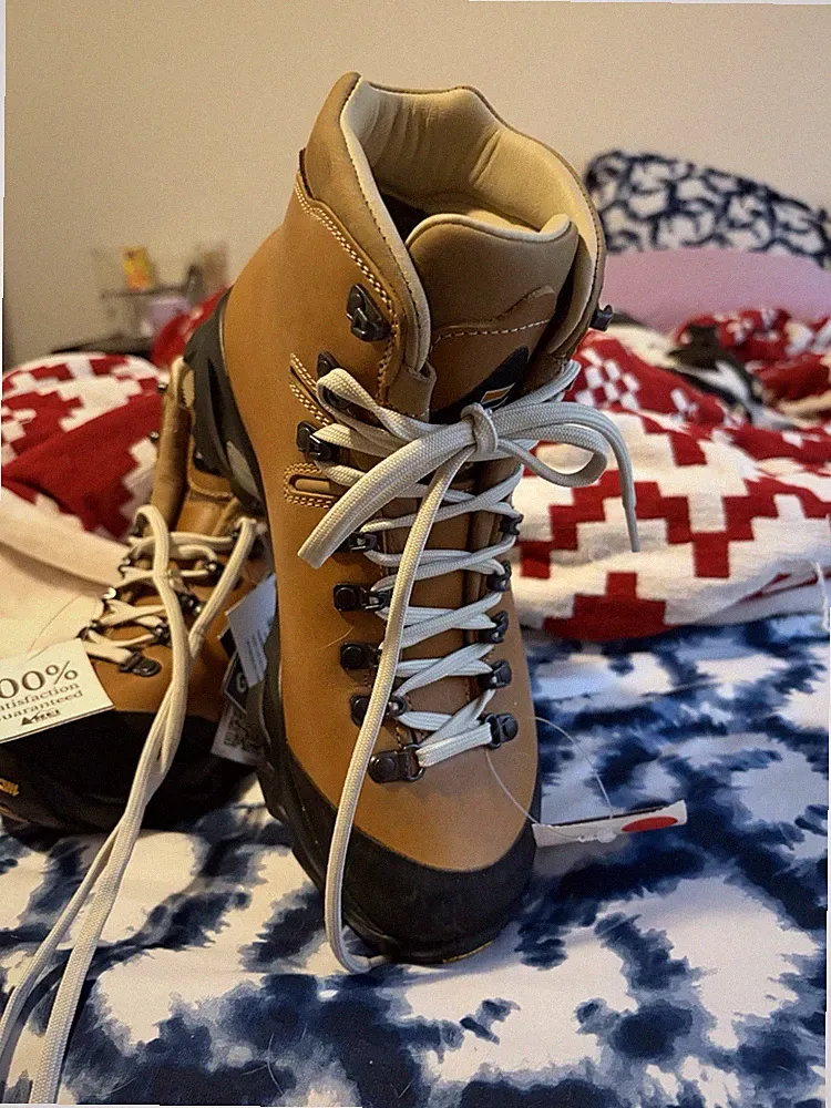 Zamberlan 1996 Viz Lux GTX RR Men's Hiking Boots Camel Vibram Sole Size 8