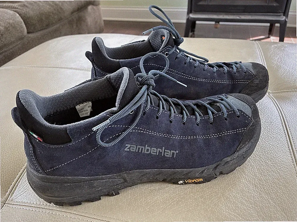 Zamberlan Mens Free Blast Hiking Shoes Blue Suede Size EU 44 H/ US 10