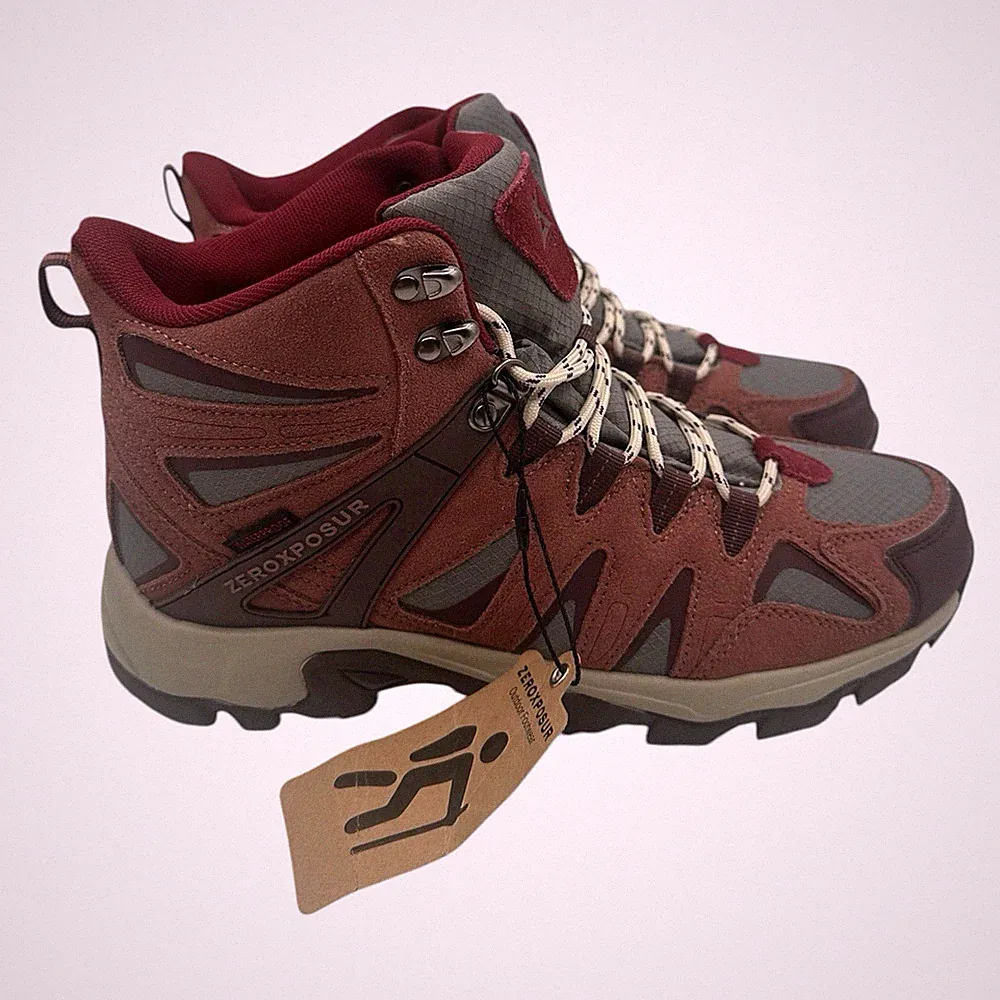 ZeroXposur Colorado Mid Hiking Boots Women Sz 11 Rose Red Lace Up Waterproof NWT