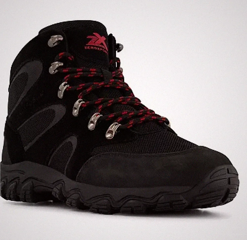 Zeroxposur Men's Wyoming Vent Lace-Up Hiking Shoes All Black Size 10 M